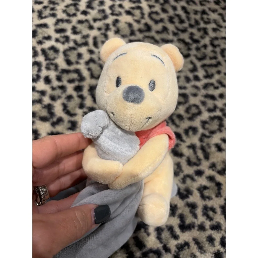 Winnie The Pooh Lovey Blanket Plush Rattle‎ Sweet As Hunny Blankey Hallmark